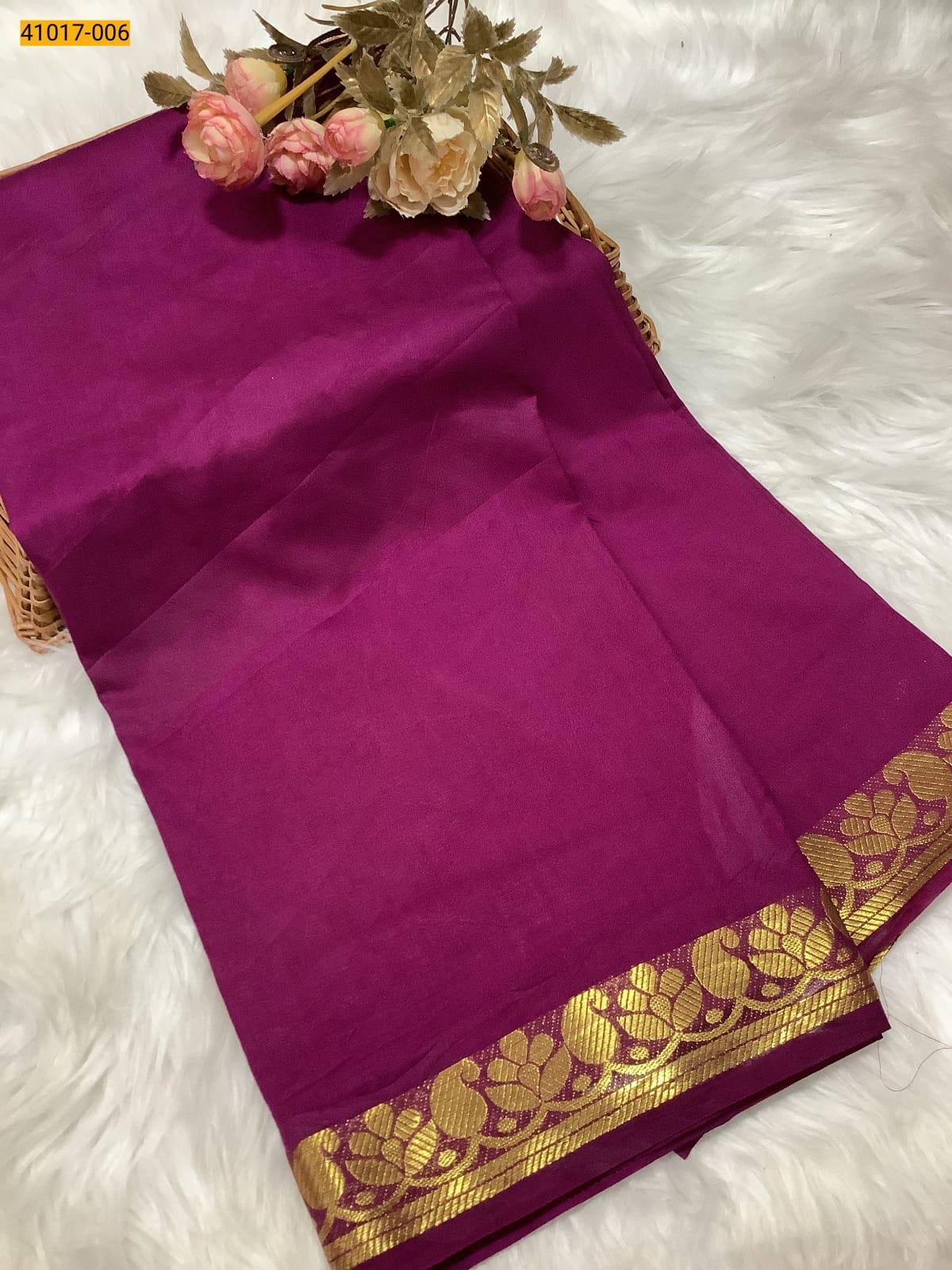Step into elegance with this Viscose Warm Soft Fancy Crepe Mysore Silk Saree, designed to bring out your graceful charm